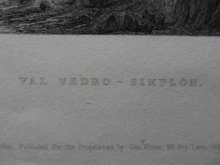 Gravures: Val Vedro Simplon – D'occasion à Risch par Rischli15 2