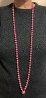 Vintage Statement Kette, rosa violett, Y2K Stil! ca. 120cm