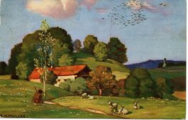KÜNSTLER AK signiert K.H. Müller - gel. 1907 Ambulant