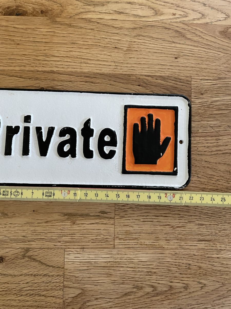 Schilder: Schild aus Eisenguss  – Gebraucht aus Flawil von Naphtali 1
