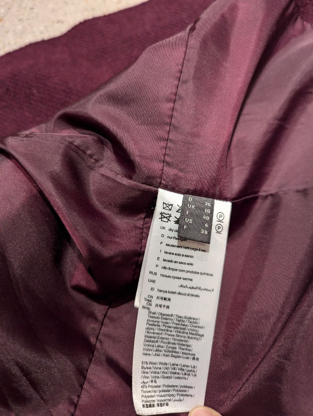 Esprit Cappotti: ESPRIT Damen Wollmantel Gr. 36 / S – Usato da Döttingen venduto da se-ra 6