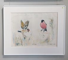 Fritz Hug  >>zwei einheimische Vögel >>