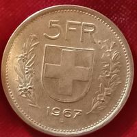 5 francs suisse 🇨🇭 1967