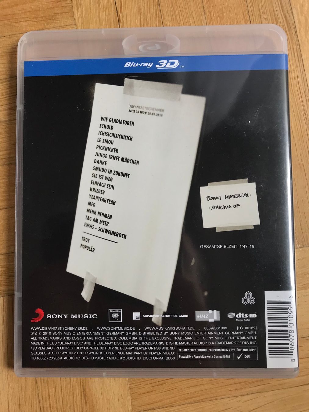 Tutti i DVDs: Die Fantastischen Vier - Live in 3D - Blu-ray 3D – Nuovo (secondo la descrizione) da Zürich venduto da Malcom 2