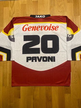 MAILLOT HC SERVETTE GENF # 20 PAVONI TRIKOT XL