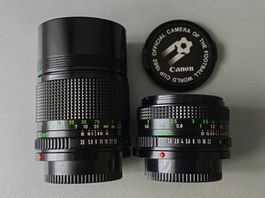 Canon FD 50mm 1:1.8  & Canon FD 135mm 1:3.5