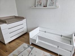 Baby-/Kinderbett von PAIDI (Typ Carlo) inkl. Umbauset
