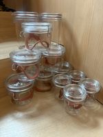 Einmachgläser Lockeat, 2x 1Liter, 6x 0.5 Liter, 4x 0.2 Liter