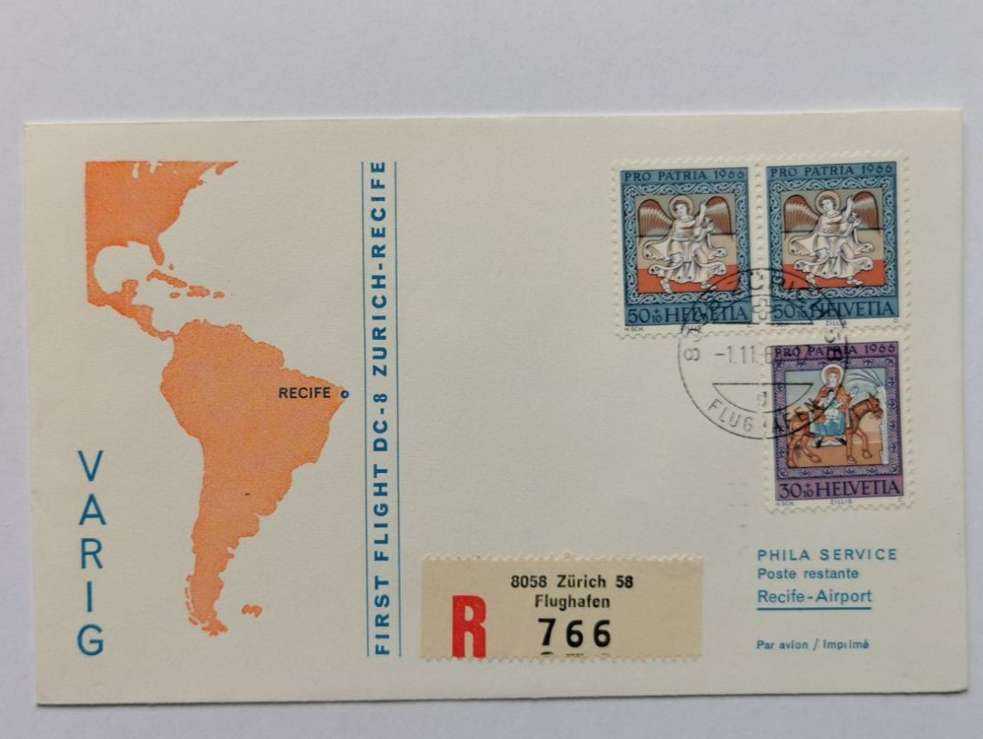 Alle Briefmarken: Flugbrief 1968 – Neu (gemäss Beschreibung) aus Aadorf von Chnorli-Furz