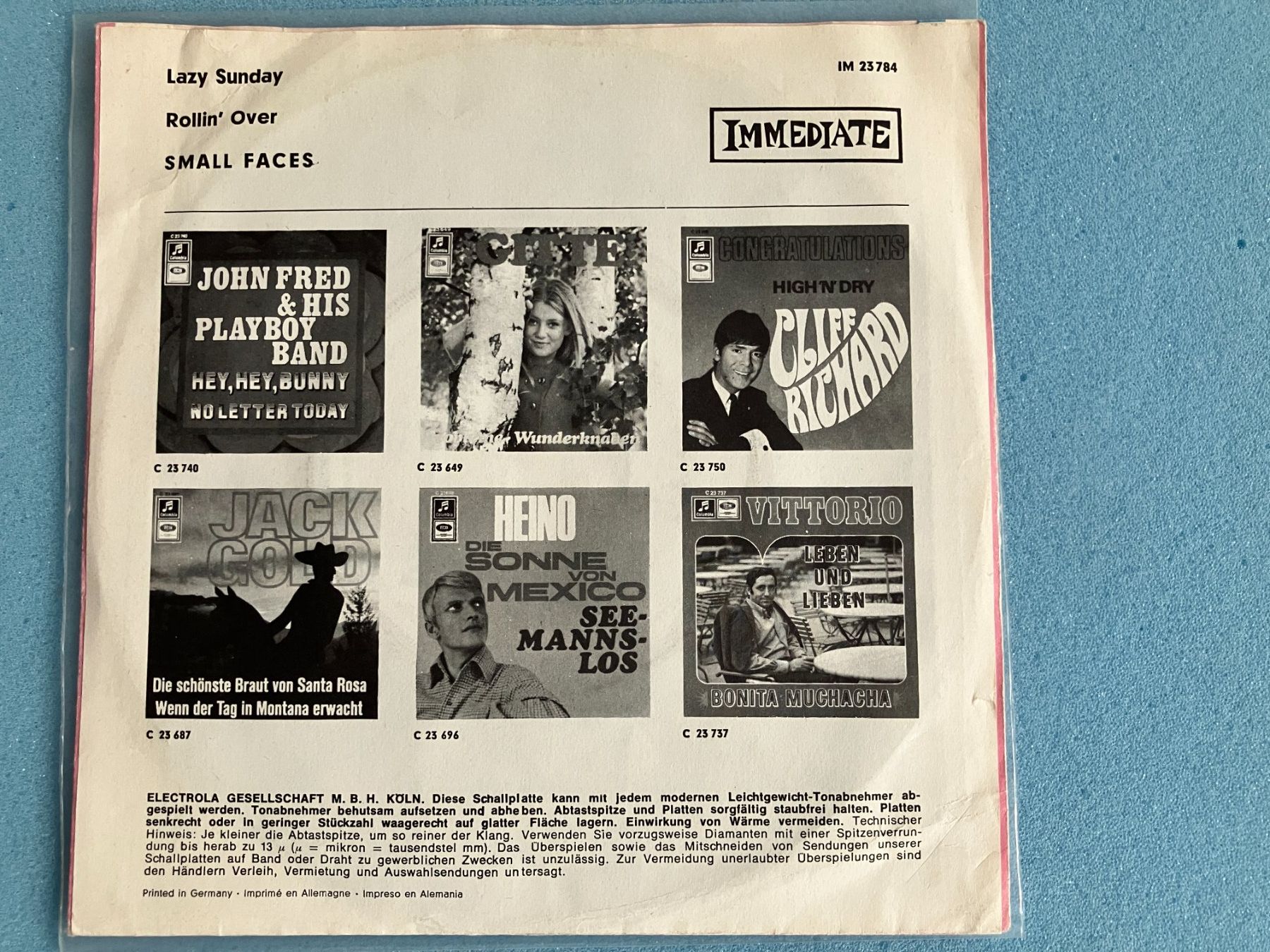 Vinyles: Small Faces – D'occasion à Aarwangen par Jukebox3 2