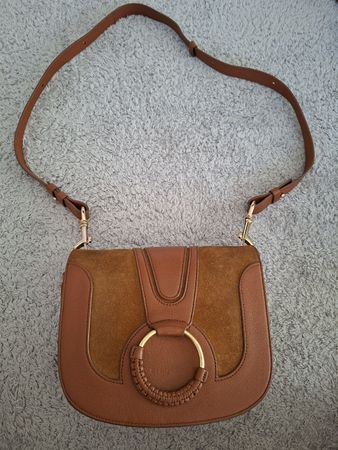Sac bandoulière See By Chloé cuir daim marron 