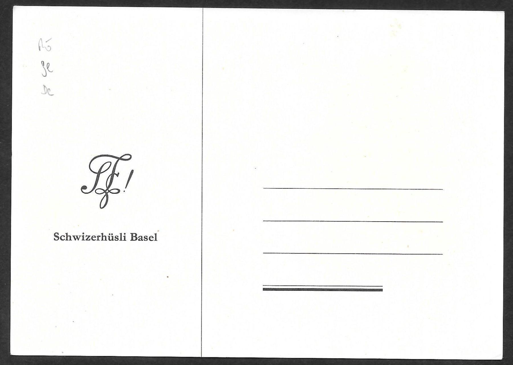 Cartoline postali: Studentenverbindung Schwizerhüsli Basel – Usato da Olten venduto da clotaldi 1