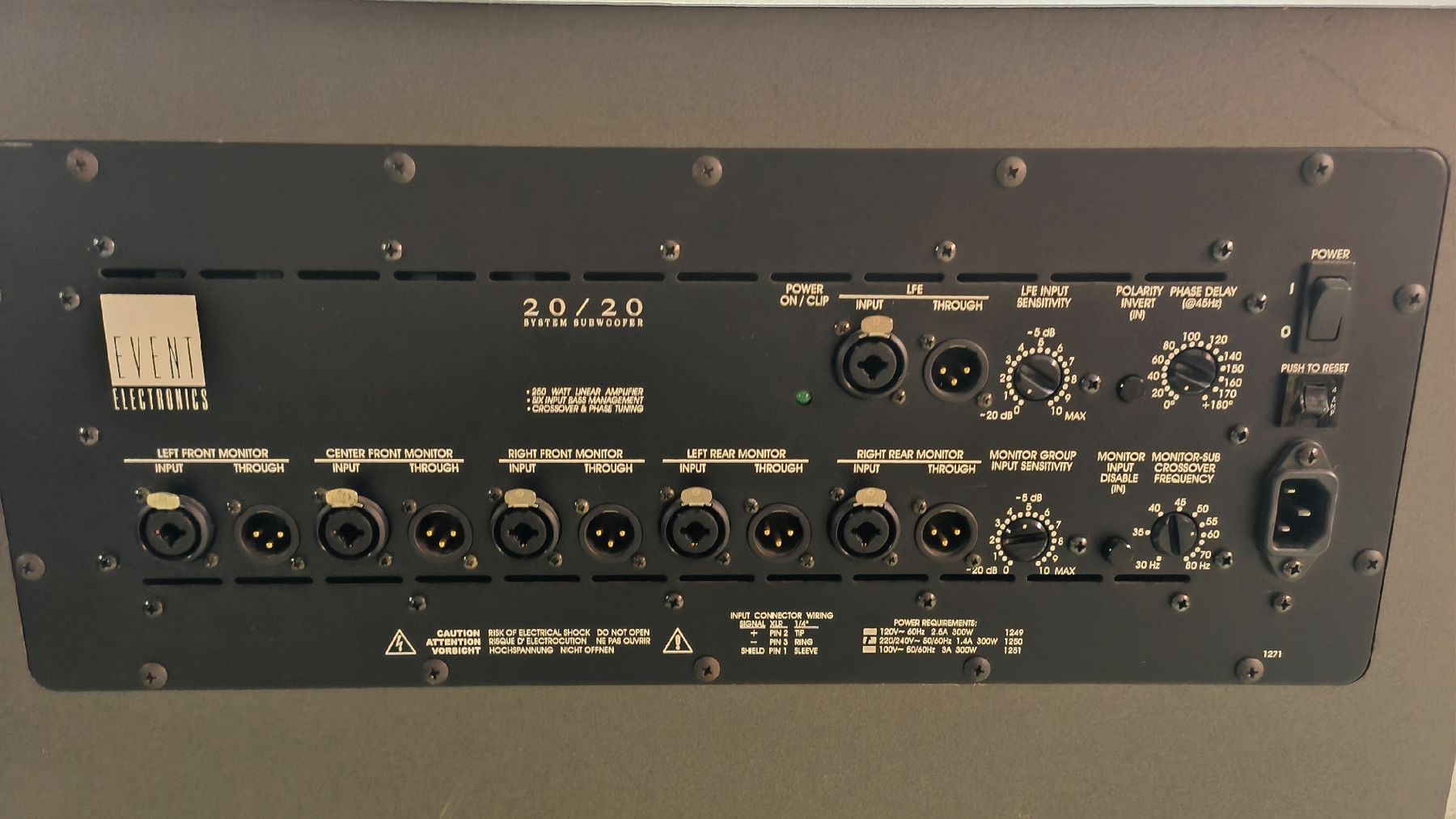 Lautsprecher: Event Electronics 20/20 System Subwoofer aktiver Subwoofer – Defekt aus Bennwil von Rock-Racer 4