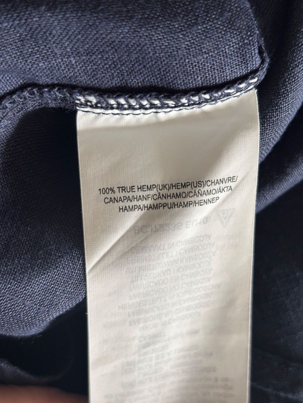 Camicette: Dunkelblaue Bluse aus 100% Hanf Gr. S – Usato da Zürich venduto da missmodernage 6