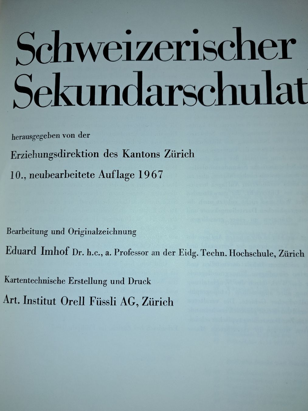 Libri: Schweizer Sekundarschulatlas 1967 – Usato da Kölliken venduto da Upcycling-by-Mc-TAM 1