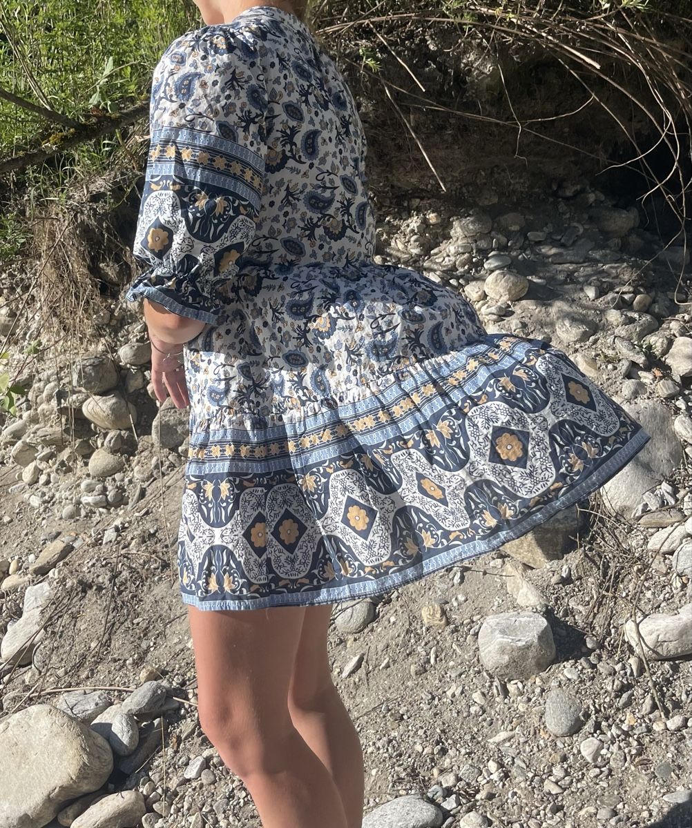 Vestiti: Vestito di cotone boho-chic con stampa floreale-1size – Nuovo (secondo la descrizione) da Gordevio venduto da LanaZimm 3