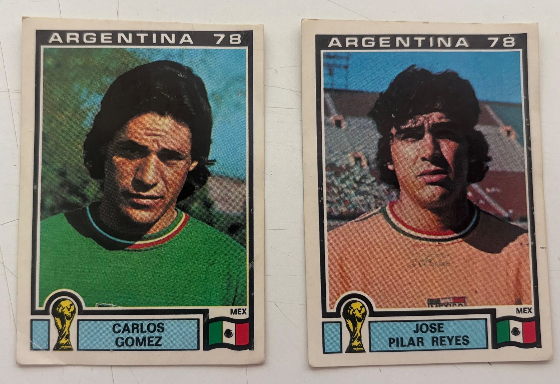Panini Carte collezionabili: 2 vignettes panini Argentina 78  México – Usato da Neuchâtel venduto da gefdeneuch