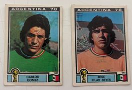 2 vignettes panini Argentina 78  México