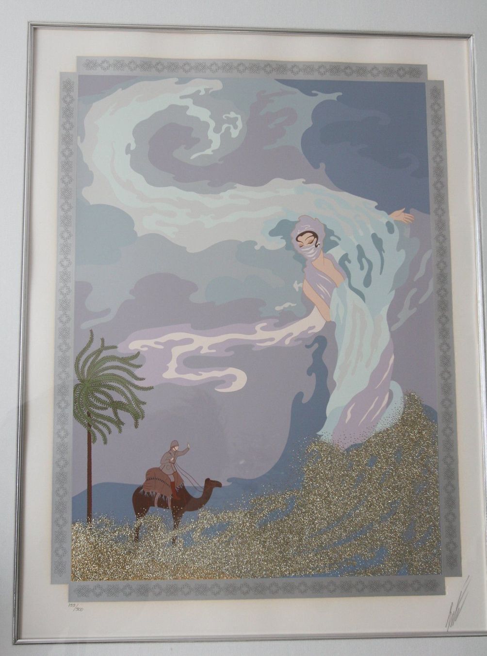 Tableaux: Siebdruck von ERTE " Sandstorm" – D'occasion à Zürich par Nazerali8002 2