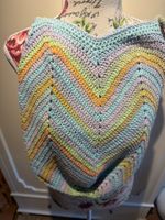 /UMHÄNGETASCHE BUNT, HANDGESTRICKT