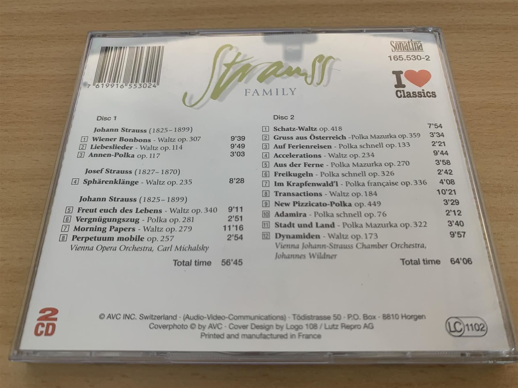 CD: Strauss - I Love Classics - 2 CD – Usato da Rikon im Tösstal venduto da Alpenmutz 1