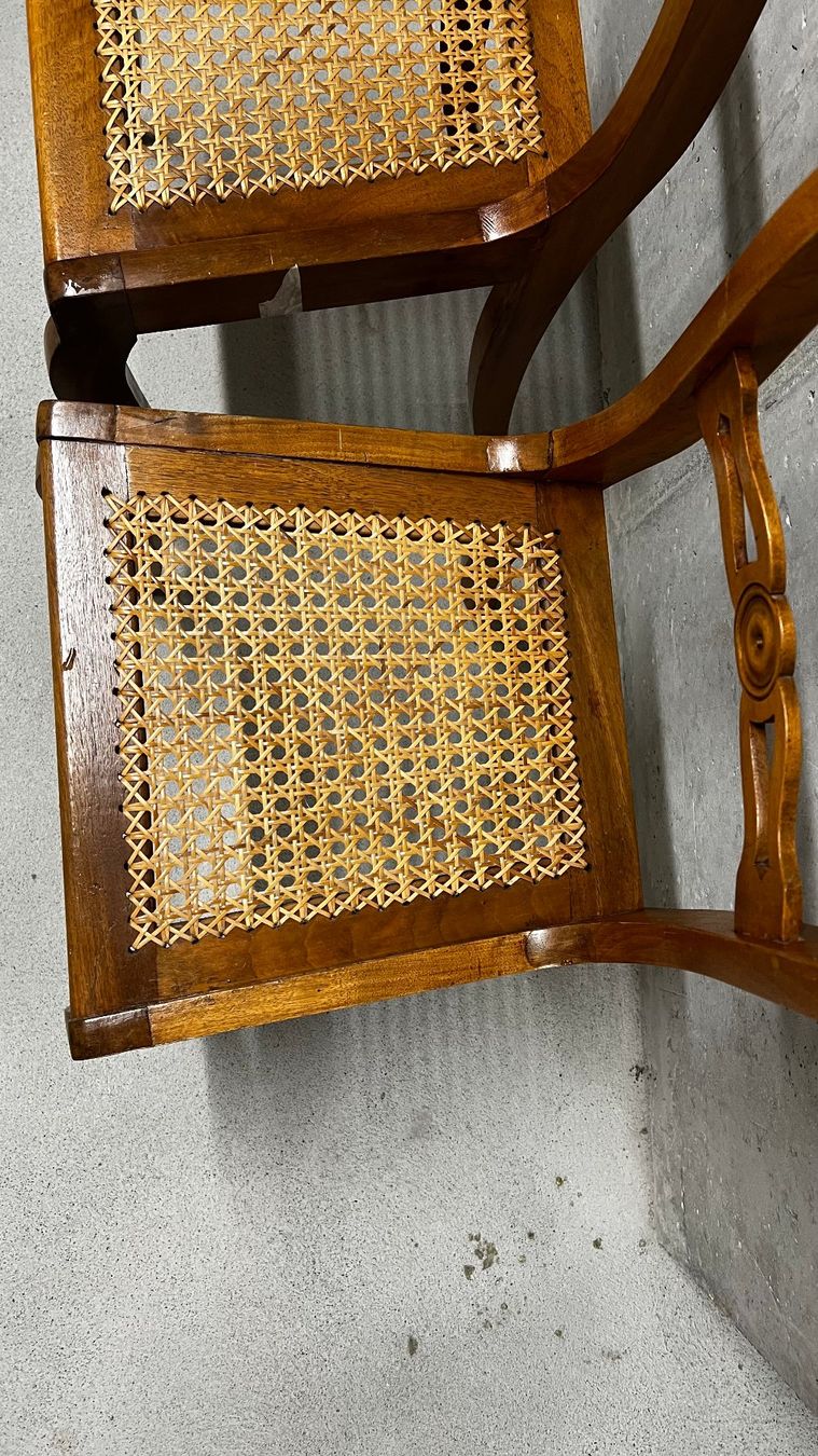Sedie: 4 Biedermeier Stühle - Sitzgeflecht praktisch neu – Usato da Basel venduto da swisstrader4000 3