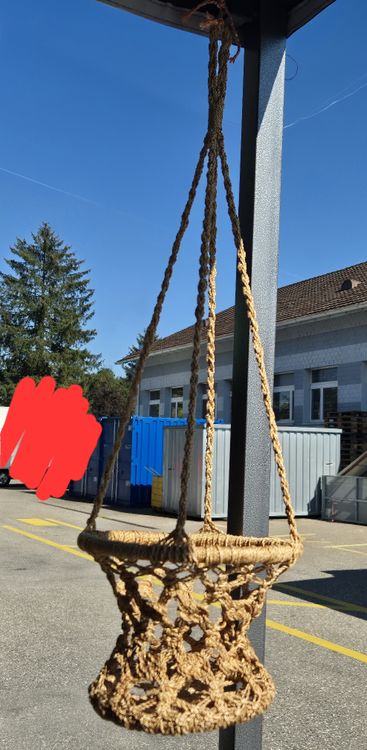 Vintage Blumenkorb Aus Holz - Wandhängetopf Im Shabby Chic Look