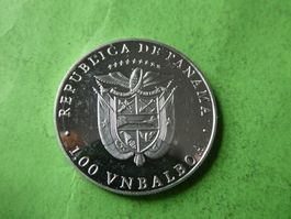 Panama 1988, 1  Balboa - Silber .999  14.98 gr