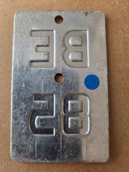 Sachs Ecriteaux: Velonummer BE 85 plaque velo – D'occasion à Schenkon par Uhu007 1