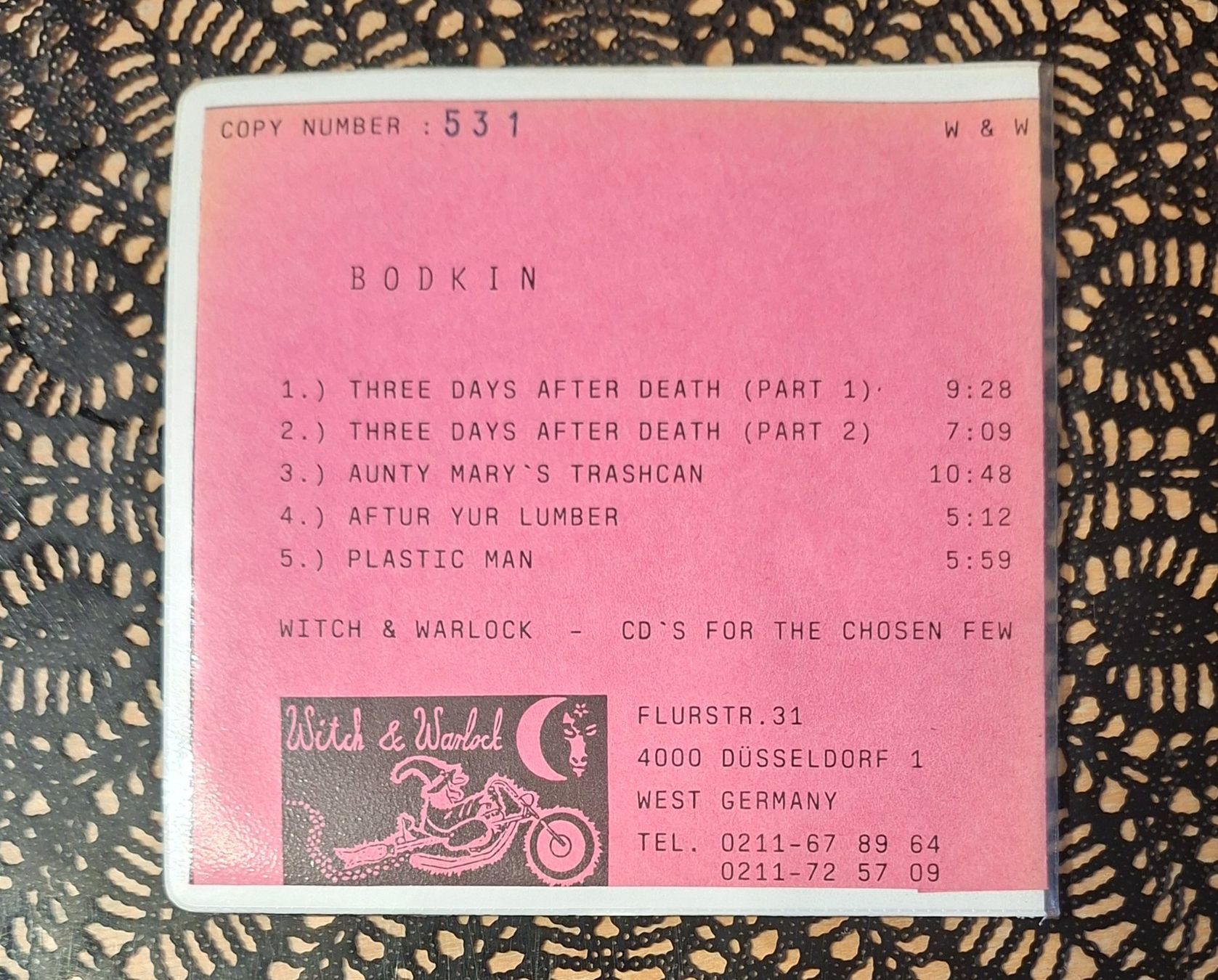 CDs: Bodkin - Bodkin, DE Prog Rock EP CD 1991 – Gebraucht aus Schönenberg TG von Gregolino76 1