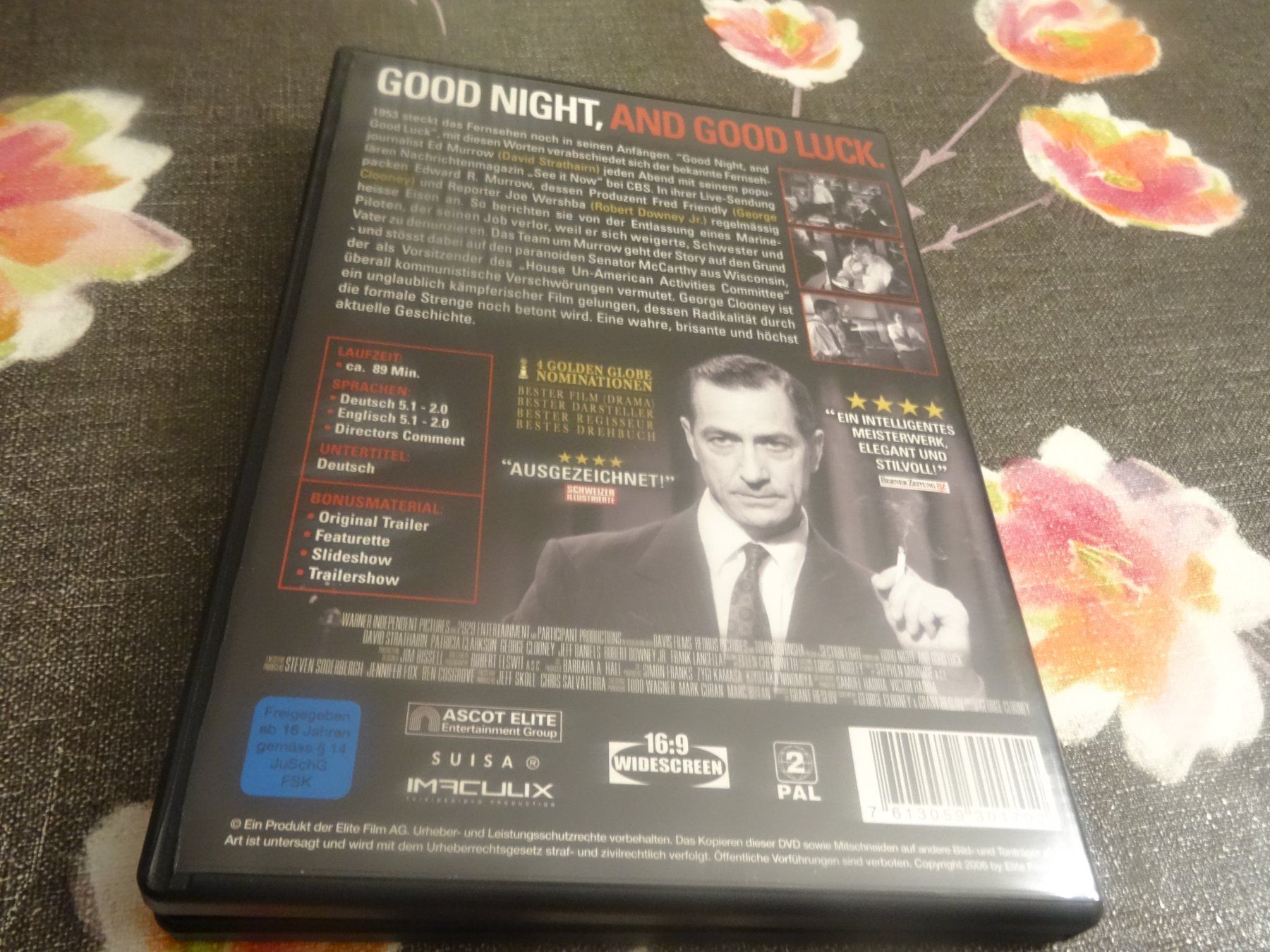 Alle DVDs: Good Night, and good Luck DVD – Gebraucht aus Olten von Disc-Verkauf 2
