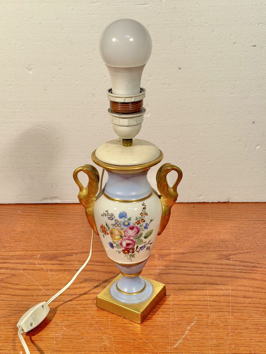 Lampade: TABLE LAMP, hand painted  porcelain – Usato da Lausanne venduto da artnouveau05 3