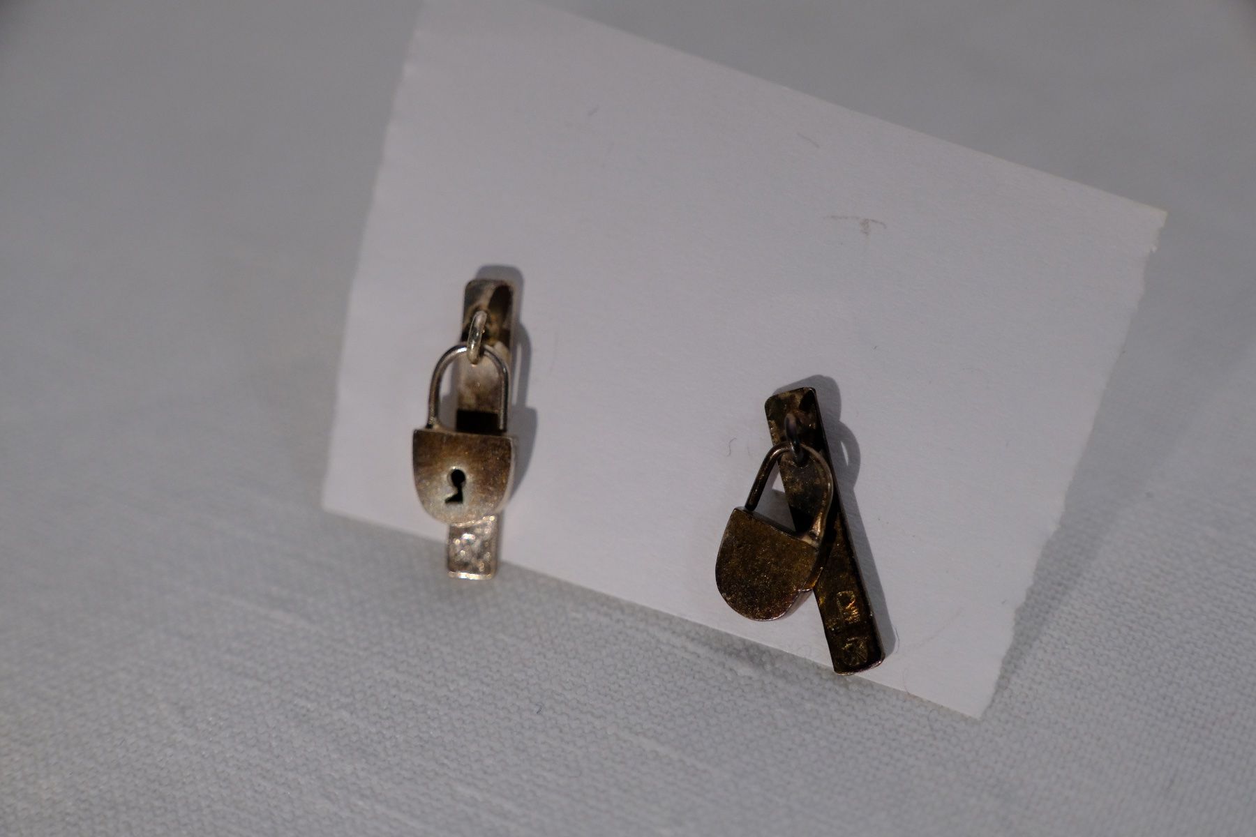 Orecchini pendenti & Orecchini a lobo: Silber 925 Ohrstecker/Anstecker - Sterling Schloss – Nuovo e nell'imballaggio originale da Fribourg venduto da Silver_Wat 1