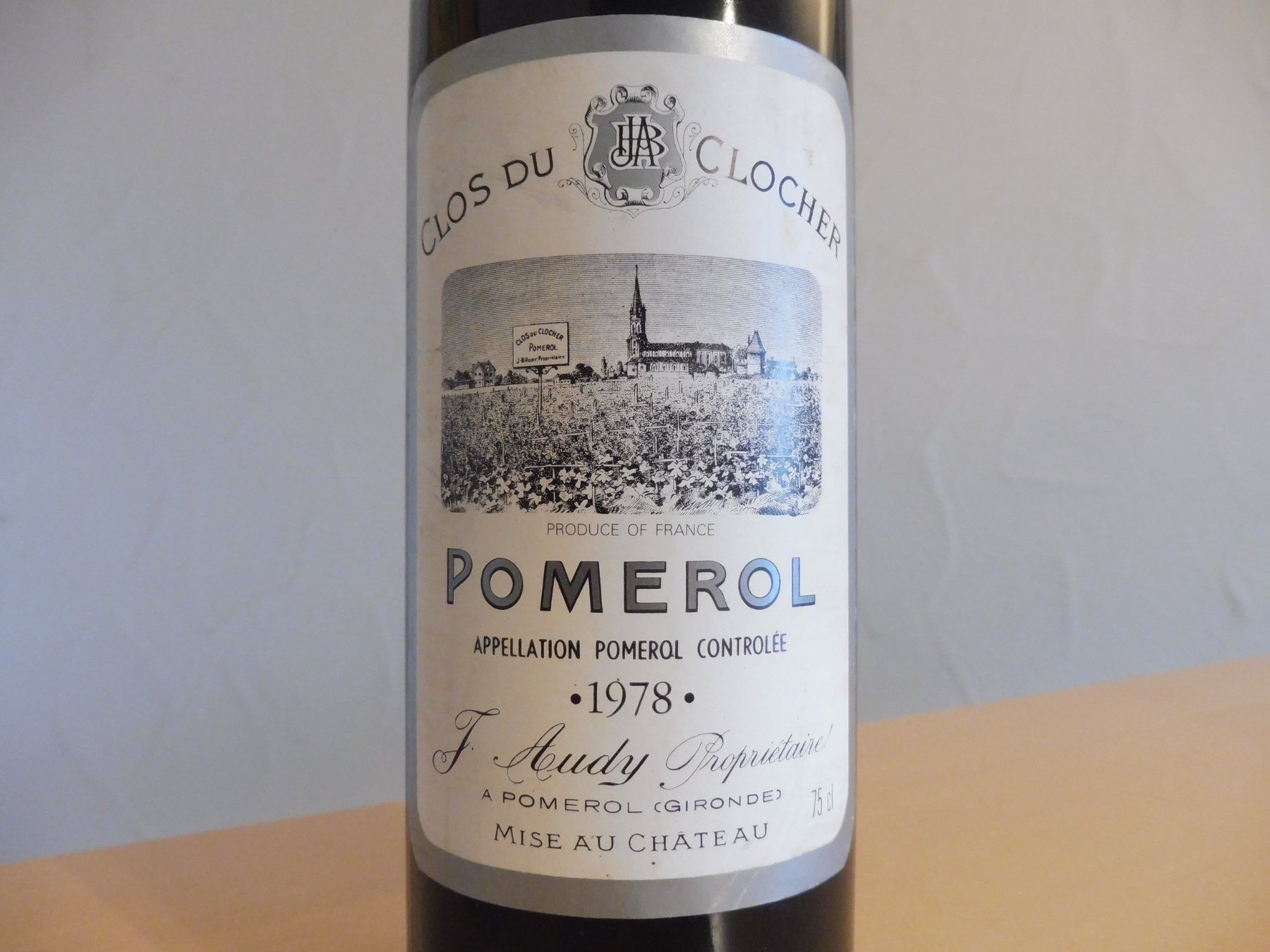 Vino: 1 Fl. CLOS DU CLOCHER 1978 / Pomerol – Nuovo (secondo la descrizione) da Oftringen venduto da varan62 1