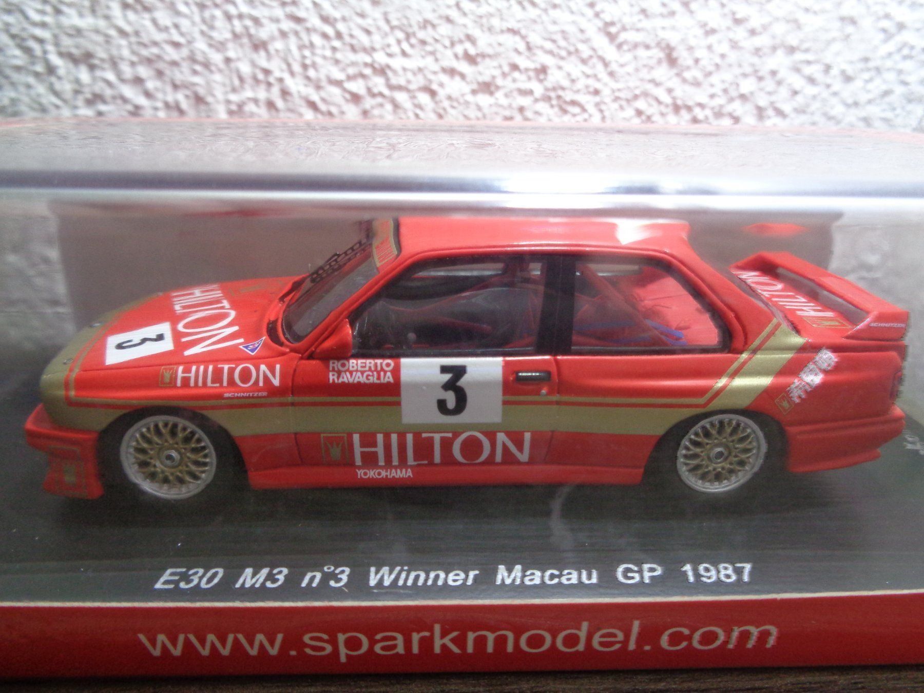 BMW Modellautos: Spark 1:43 BMW M3 E30 Roberto Ravaglia – Neu und originalverpackt aus Reconvilier von rallycar