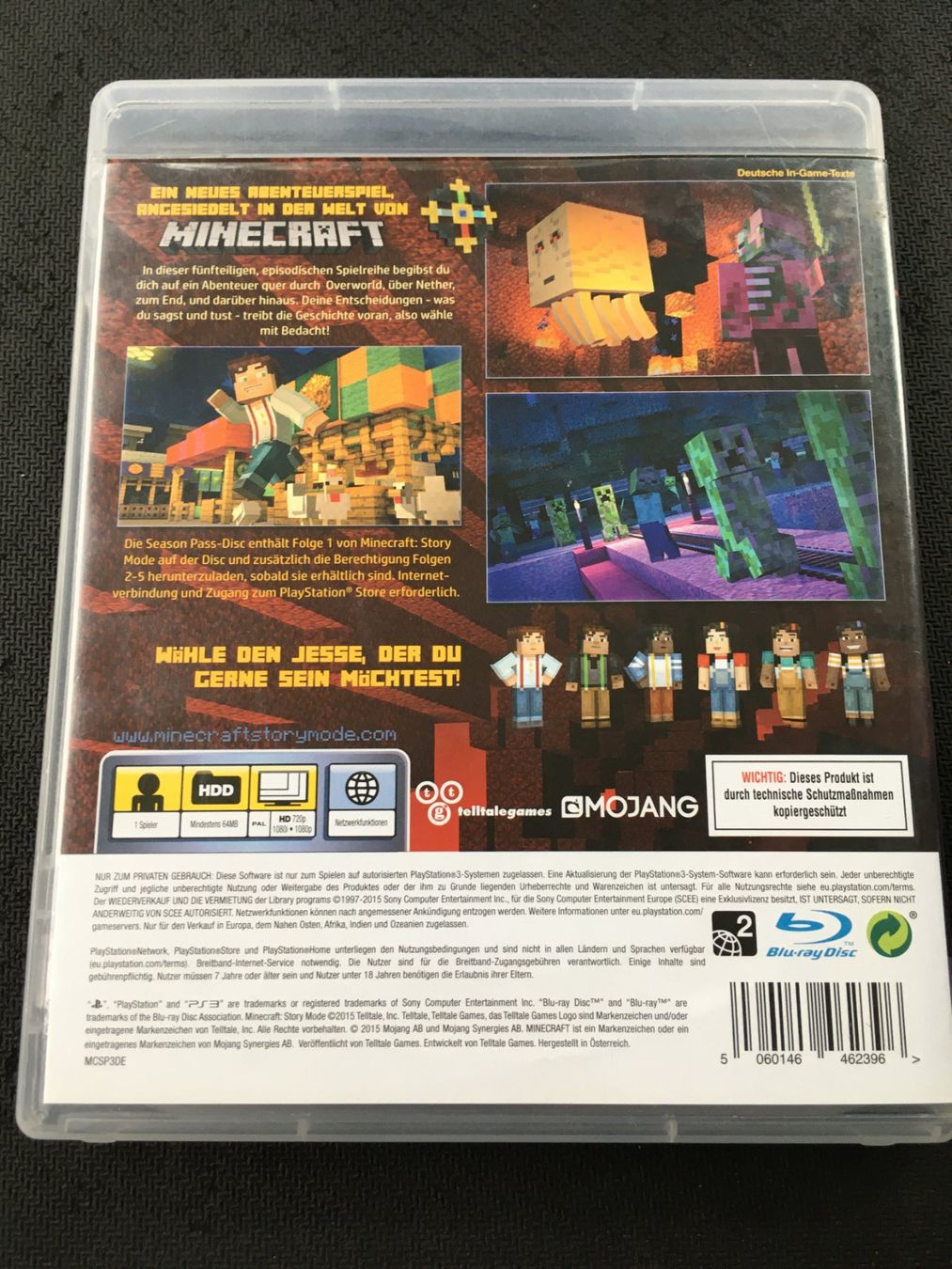 Sony Giochi: Minecraft Story Mode - Playstation 3 / PS3 – Usato da St.Gallen venduto da sjosjo 1