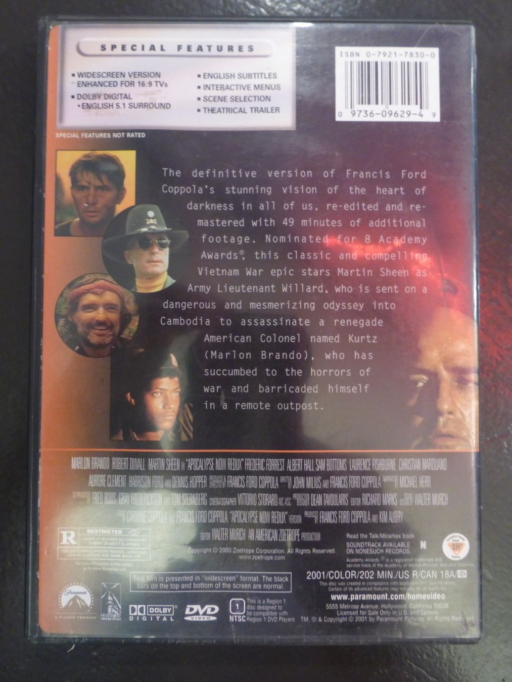 Tutti i DVDs: Apocalypse Now! Redux DVD – Usato da Zumikon venduto da psisound 1