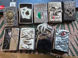 Zippo Sammlung – 9 Stück