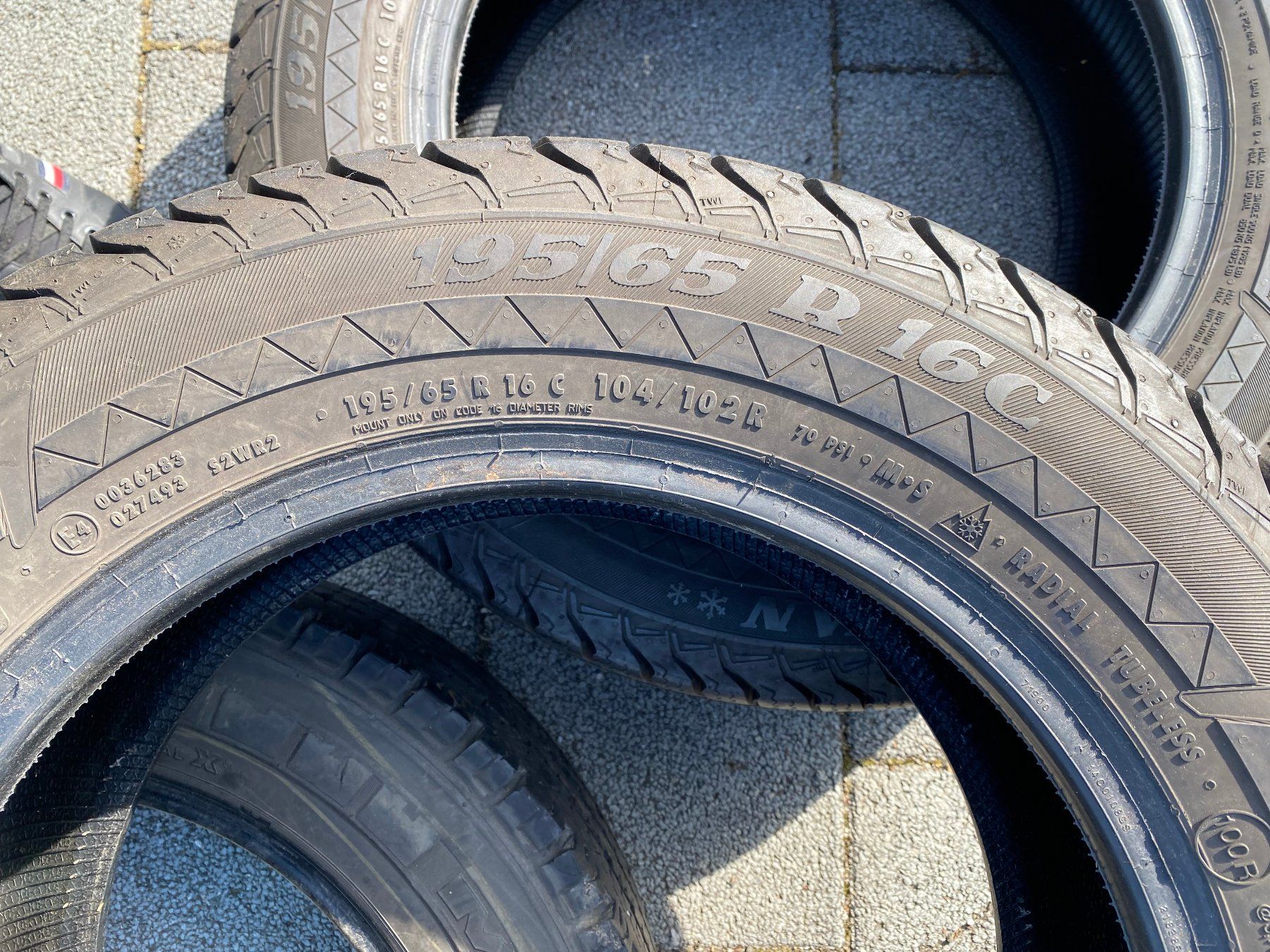 Pneumatici & Ruote complete: 6xPneu 195/65/16 – Usato da Ettingen venduto da inf_vhc7 3