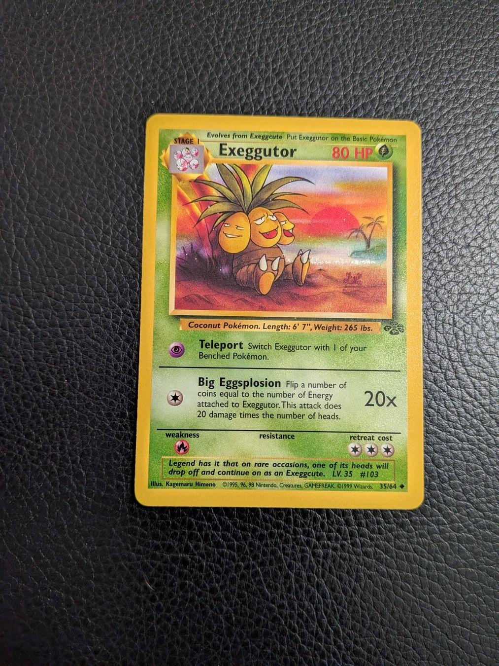 Pokémon Carte collezionabili: Jungle Exeggutor 35/64 Ab 1 – Usato da Paradiso venduto da Pkmn10