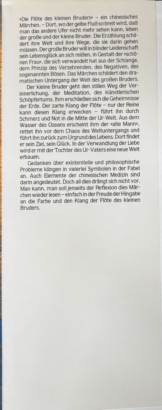 Libri: Die Flöte des kleinen Bruders - ein chinesisches Märchen – Usato da Sarnen venduto da Livres 1