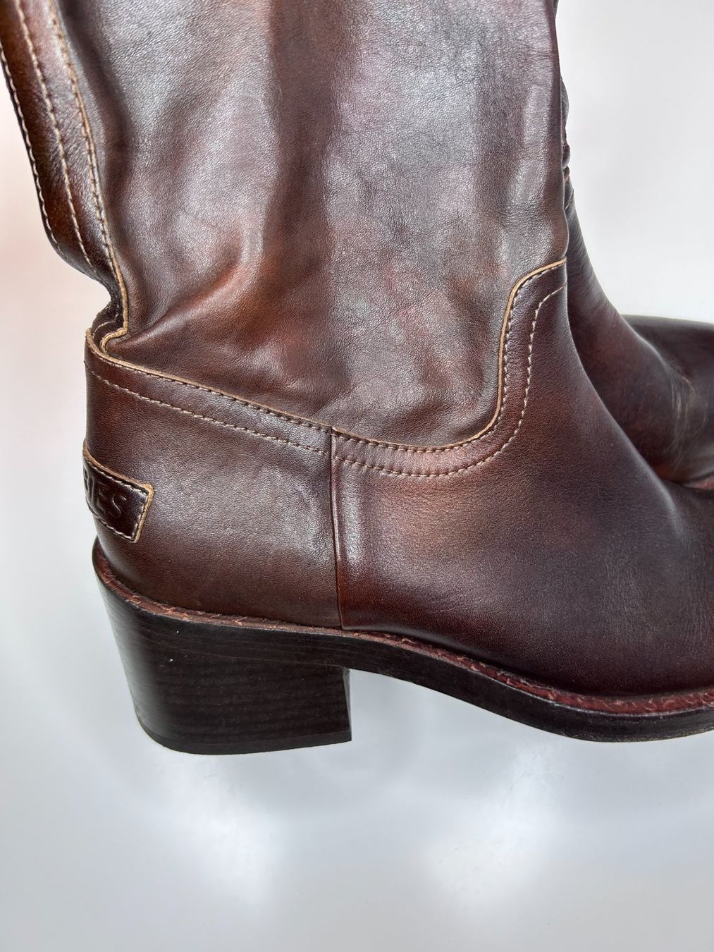 Navyboot Scarpe da donna: Shabbies Amsterdam Lederstiefel – Usato da St. Gallen venduto da look-twice 3