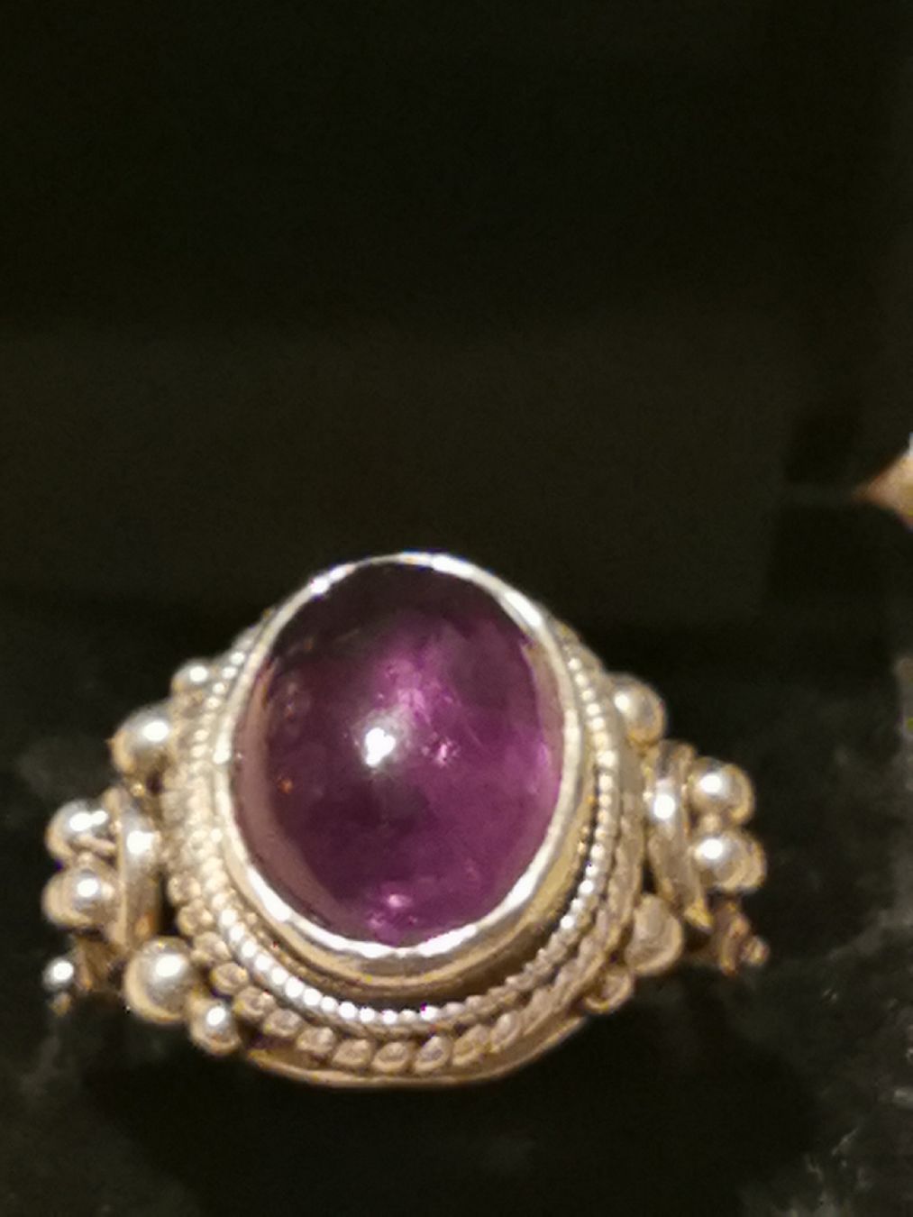 Anelli: Damen Silber 925 Ring mit Amethyst Cabochon. – Nuovo (secondo la descrizione) da Schlieren venduto da vlalif 2