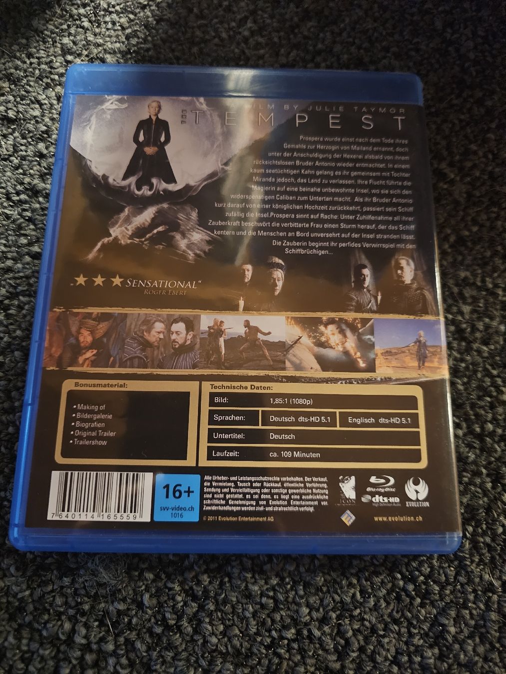 Tous les DVDs: The Tempest - Blu-ray – D'occasion à Ruswil par jan_bxl5 1