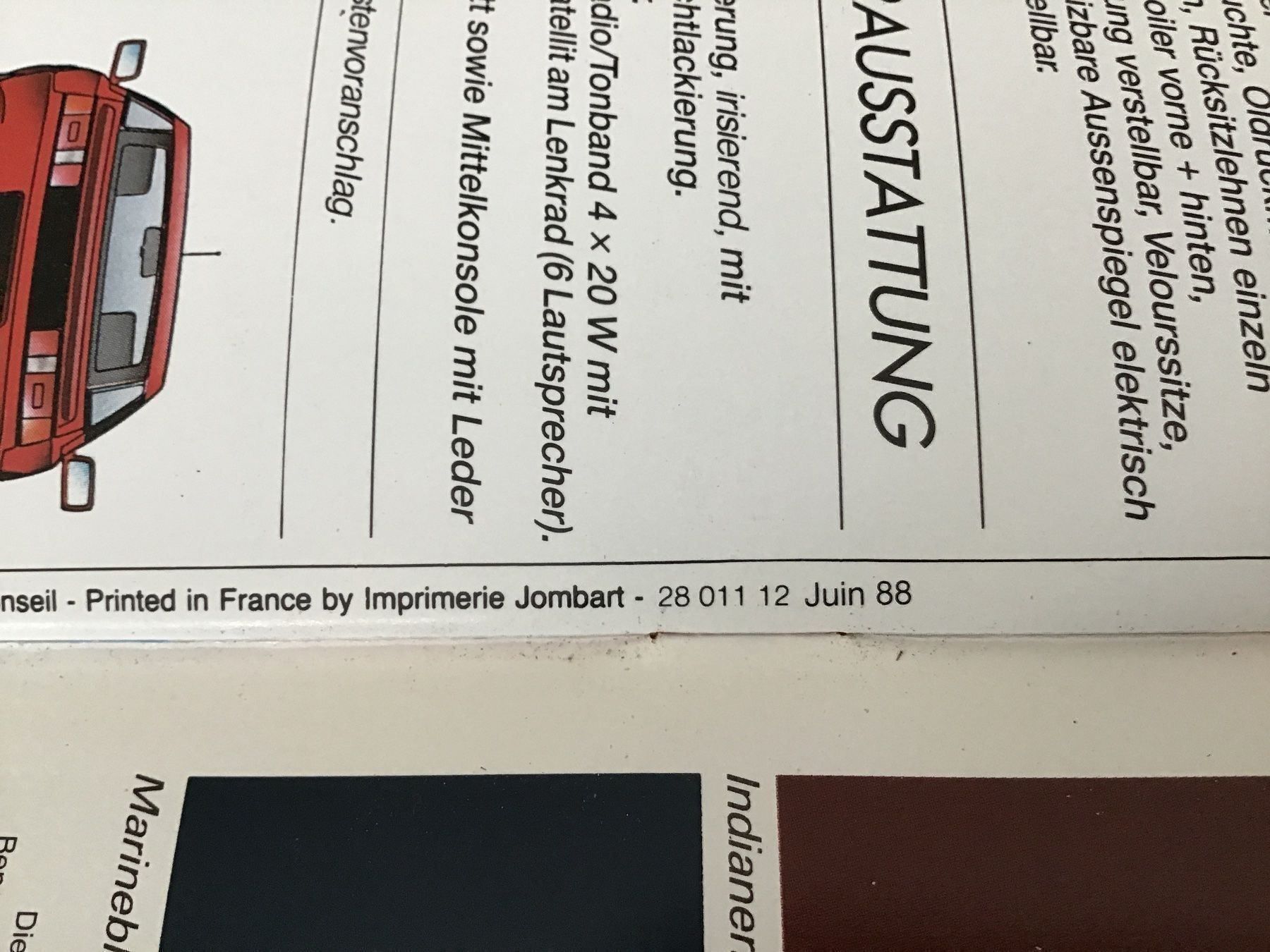 Renault Documenti: Renault Alpine Verkaufsprospekt Juni 88 – Usato da Scherzingen venduto da Starseller62 9