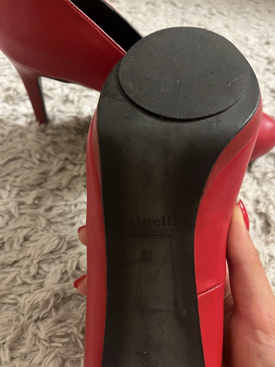 Scarpe da donna: Rote Minelli Leder Pumps – Usato da Bern venduto da t.nomse 3