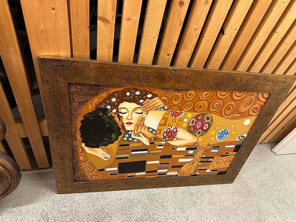 Foto & Immagini: Gustav Klimt Der Kuss -Handgemalt. – Usato da Ostermundigen venduto da nkalpa5