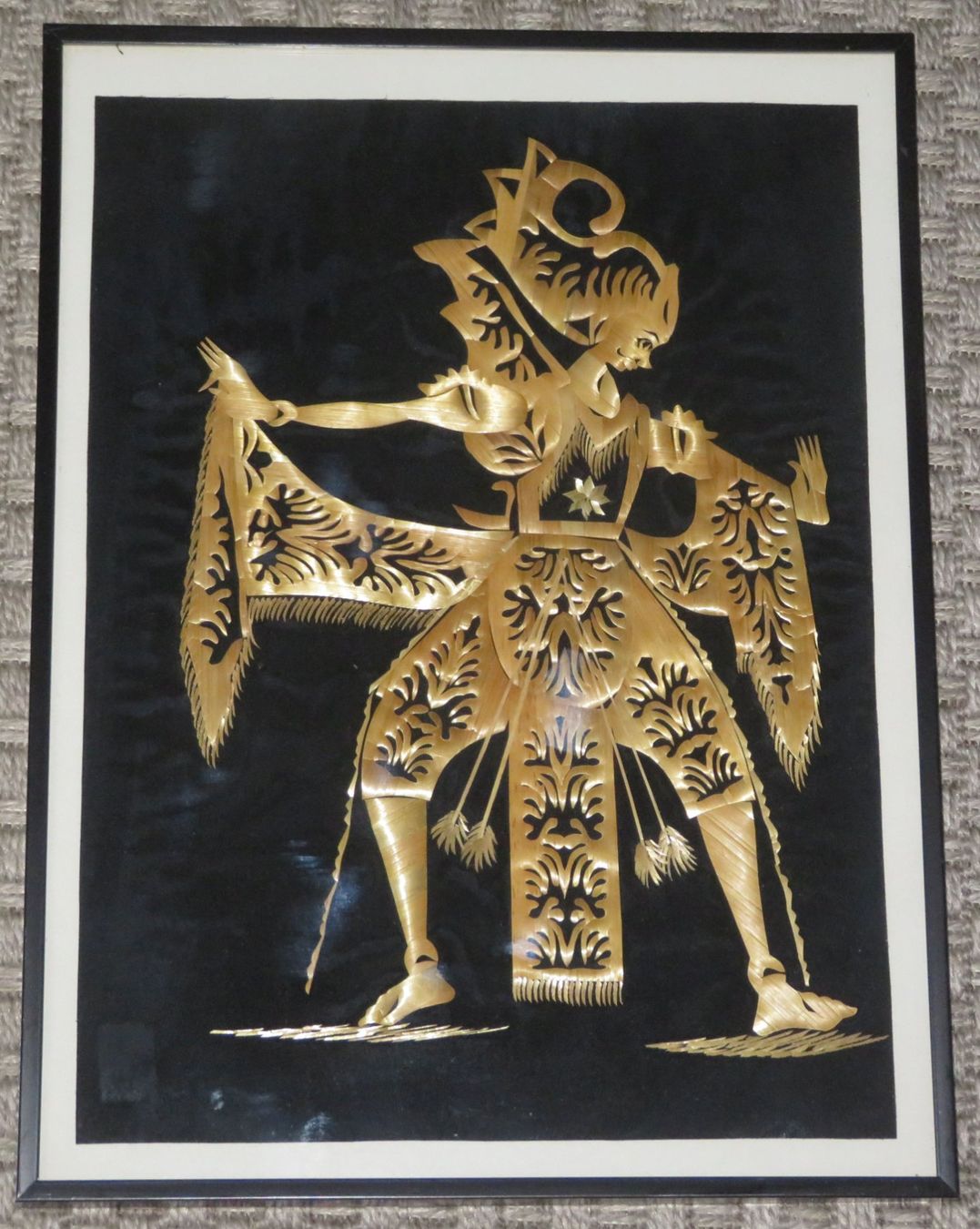 Foto & Immagini: Strohbild Thai-Motiv (II) Tänzer – Usato da Oberriet SG venduto da Manick 1