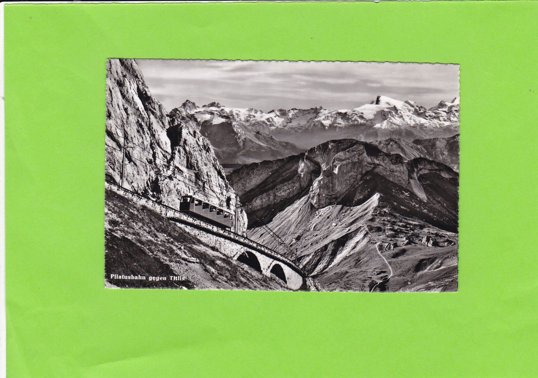 Cartoline postali: Pilatusbahn gegen Titlis – Usato da St. Peterzell venduto da neckertal