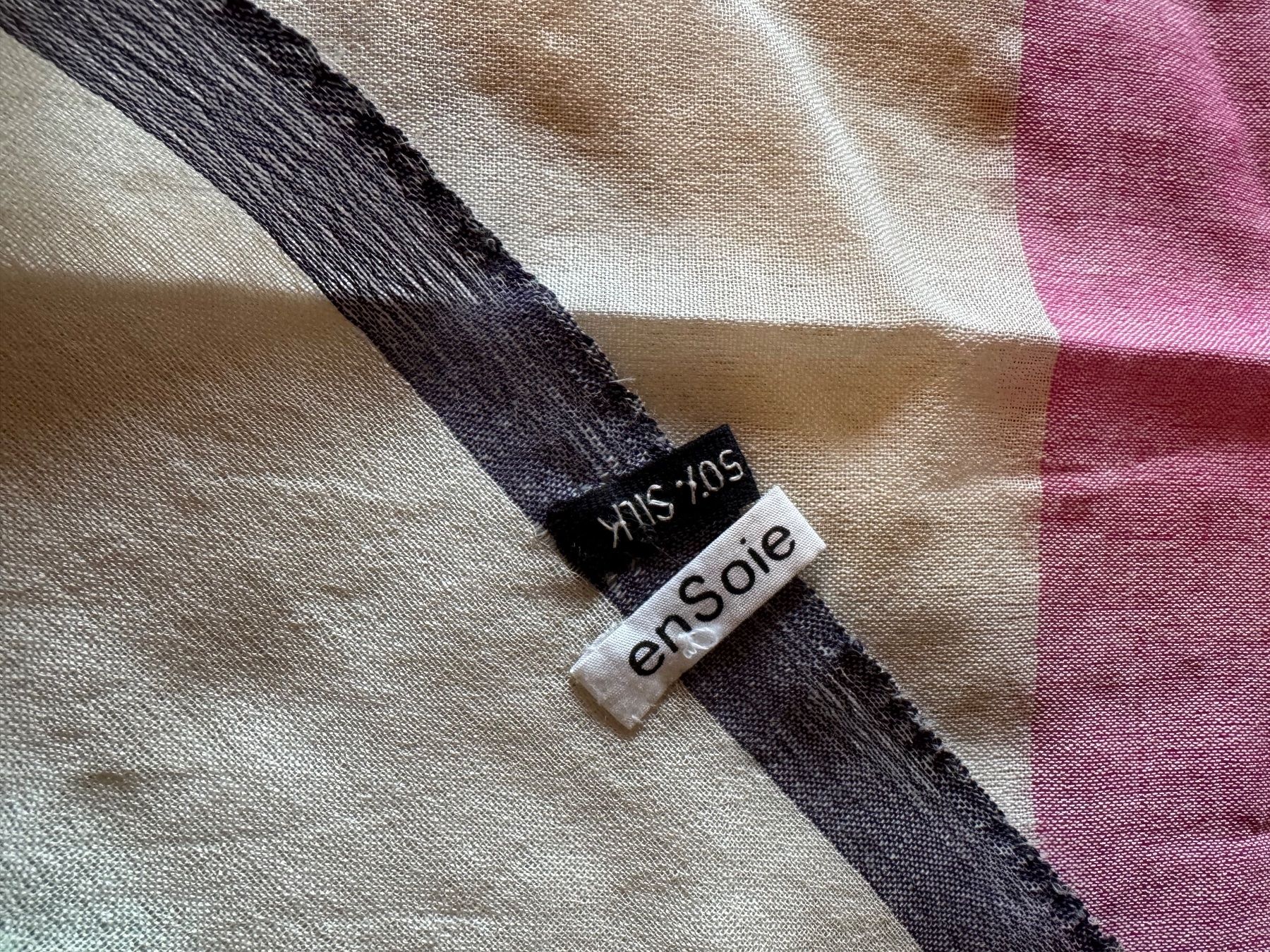 Ensoie Foulards, Tücher & Schals: EnSoie Schal Wolle/Seide kariert – Gebraucht aus zürich von nina_jane 4